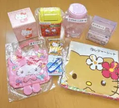 キティ くじ まとめ売り 日焼けキティ マグカップ メモセット ミニトート