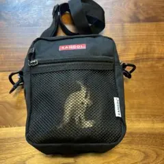 美品‼️KANGOL ブラックショルダーバッグ　バック 男女兼用