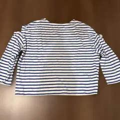 ストライプ 長袖 トップス フリル付き
