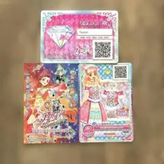 アイカツフレンズ学生証＆シンガソングピンクトップスセット