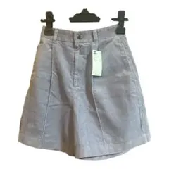 GU コーデュロイ ショートパンツ S パープル 未使用 タグ付き