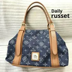 【美品】russet デイリーラシット 2WAY トートバッグ モノグラム