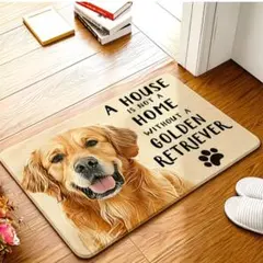 【新品】犬柄 デザインマット ワンコ マルチマット 犬ラグ ゴールデンレトリバー