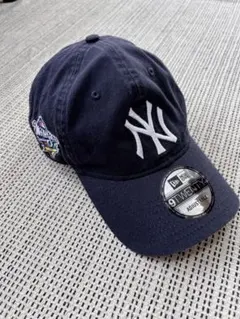 【美品】ニューエラ 9TWENTY ヤンキース ワールドシリーズパッチ ネイビー