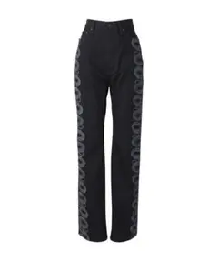 HYSTERIC GLAMOUR SNAKE LOOP柄デニムフレアパンツのサムネイル