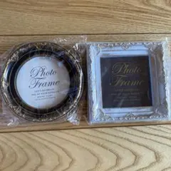 ラウンドフォトフレーム ブライダルウェルカムスペースアンティーク　２個セット