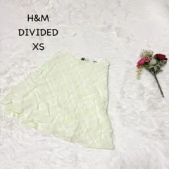 ディバイデッド【XS】ライトグリーン チェック柄 フレアスカート　洗えるのサムネイル