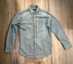 UNIQLO グレー ボタンダウンシャツ S