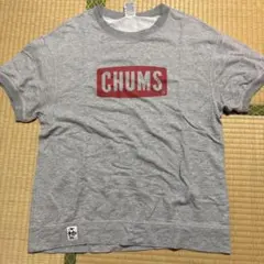 CHUMS グレー 半袖スウェット　Tシャツ Lサイズ