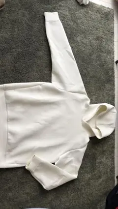 UNIQLO ドライストレッチスウェットプルパーカ ホワイト L
