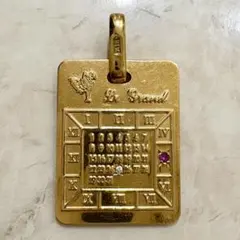 ネックレス ペンダントトップ 18金 K18 刻印あり カレンダー プレートのサムネイル