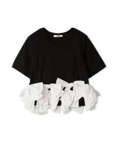 SNIDEL 【ZOZO/USAGI ONLINE限定】リボンドッキングTシャツのサムネイル