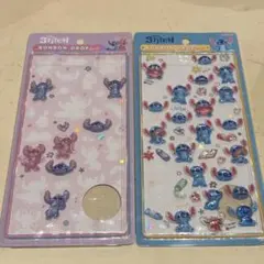 スティッチ ボンボンドロップシール ディズニー　エンジェル　らくがき