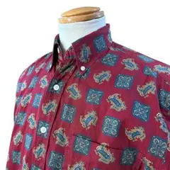 90s banana republic バナナリパブリック　ペイズリーシャツ