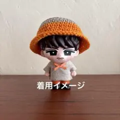10㎝ぬいぐるみ用 猫耳帽子、ライン帽子 少し大きめ BTS jimin 19