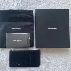 【新品】サンローランパリ フラグメントラージジップカードケース
