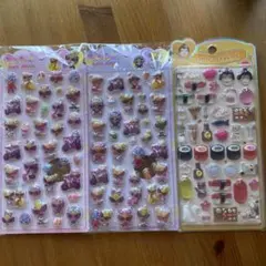 3枚セット シール ステッカー ぷくぷく 硬い素材1枚 中空2枚 高品質のサムネイル