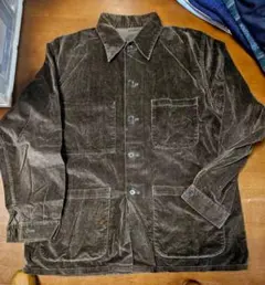 送料無料/美品ダークブラウン コーデュロイ カバーオール