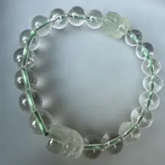 水晶、グリーン水晶 天然石ブレスレット