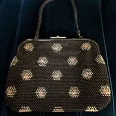 昭和レトロ ビーズバッグ 和装小物 ヴィンテージバッグ 冠婚葬祭 着物用バッグ