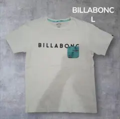 【美品】 BILLABONG 半袖 トップス シャツ L ホワイト H11