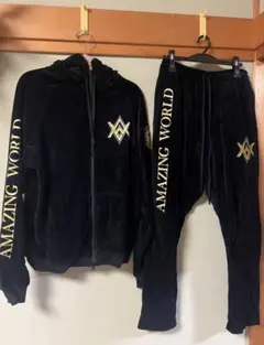 美品★24karats EXILE ベロアジャージ セットアップ 上下 完売品Lのサムネイル