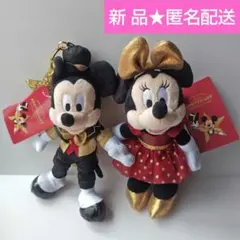ディズニーストア リゾート店 25周年 ミッキー ミニー ぬいぐるみキーホルダー