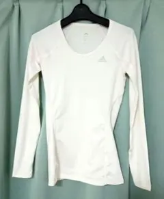 adidas 長袖 Tシャツ ホワイト　スポーツウェア　レディース