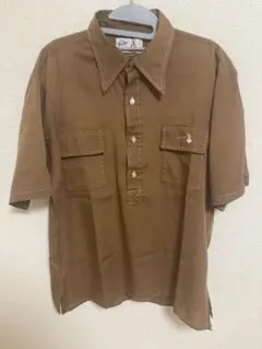 70s The Bum Shirt Manhattan 半袖シャツ ブラウン L