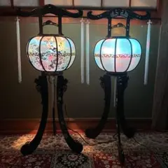 お盆に！回転行灯と二階堂机セット - メルカリ