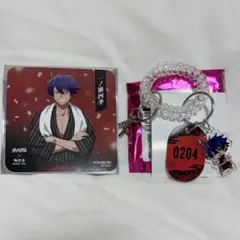 一ノ瀬四季 桃源暗鬼 極楽湯 コースター ロッカーキー風キーホルダー ミニキャラ