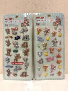 トムとジェリー ぷくぷくシール 2種セット Tom&Jerry