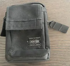 PORTER ストライプ ブラックポーチ | Mercari