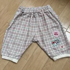 ズボン ボトム 子供服 90cm ピンク チェック