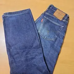 DENIME ダークブルー ストレートデニム - メルカリ