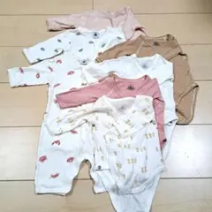 petit bateau　プチバトー　肌着、ロンパース7枚まとめ売り（おまけ有）