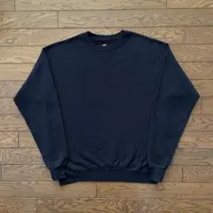 00s Hanes スウェット ブラック 無地 ブランク M