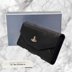 ヴィヴィアンウエストウッド サフィアーノレザー 三つ折り長財布