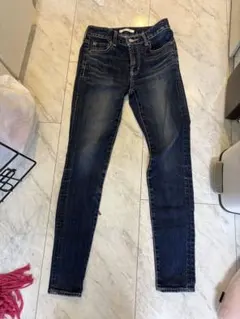Moussy！大人気スキニーデニム サイズ25 ダークブルー