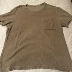 【最高級・美シルエット】エルメス リネン×シルク 杢グレー 半袖Tシャツ M相当 最高級・美シルエット】エルメス リネン×シルク 杢グレー 半袖Tシャツ