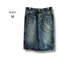 新品タグ付【D.M.G】ドミンゴ　ひざ丈 デニムスカート　タイト　M 日本製のサムネイル