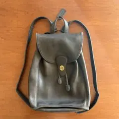 Old coach/コーチ グレー レザー バックパック