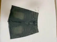 3052 新品タグ付きDazyデニムショーツ L 5分丈 ヴィンテージ風 ブルー