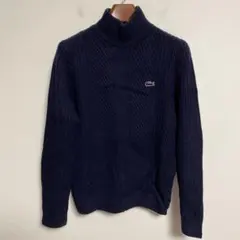 LACOSTE ハイネック ニット セーター ネイビー 4