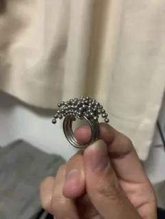 ボールチェーンデザイン シルバーリング　金属