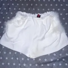 DaTuRa♡ファーショートパンツ ホワイト