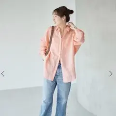 ❗️週末限定値引き❗️◆80リネンカシュクール ビッグシャツ◆のサムネイル