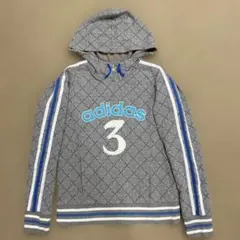 adidas トレーナー生地 パーカー 平成レトロ y2k