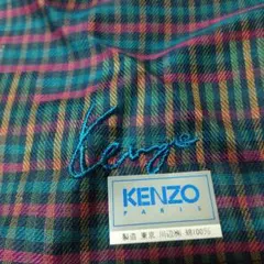 KENZO チェック柄 ハンカチ