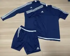 adidas サッカーウェアセット tiro ネイビー ブラック